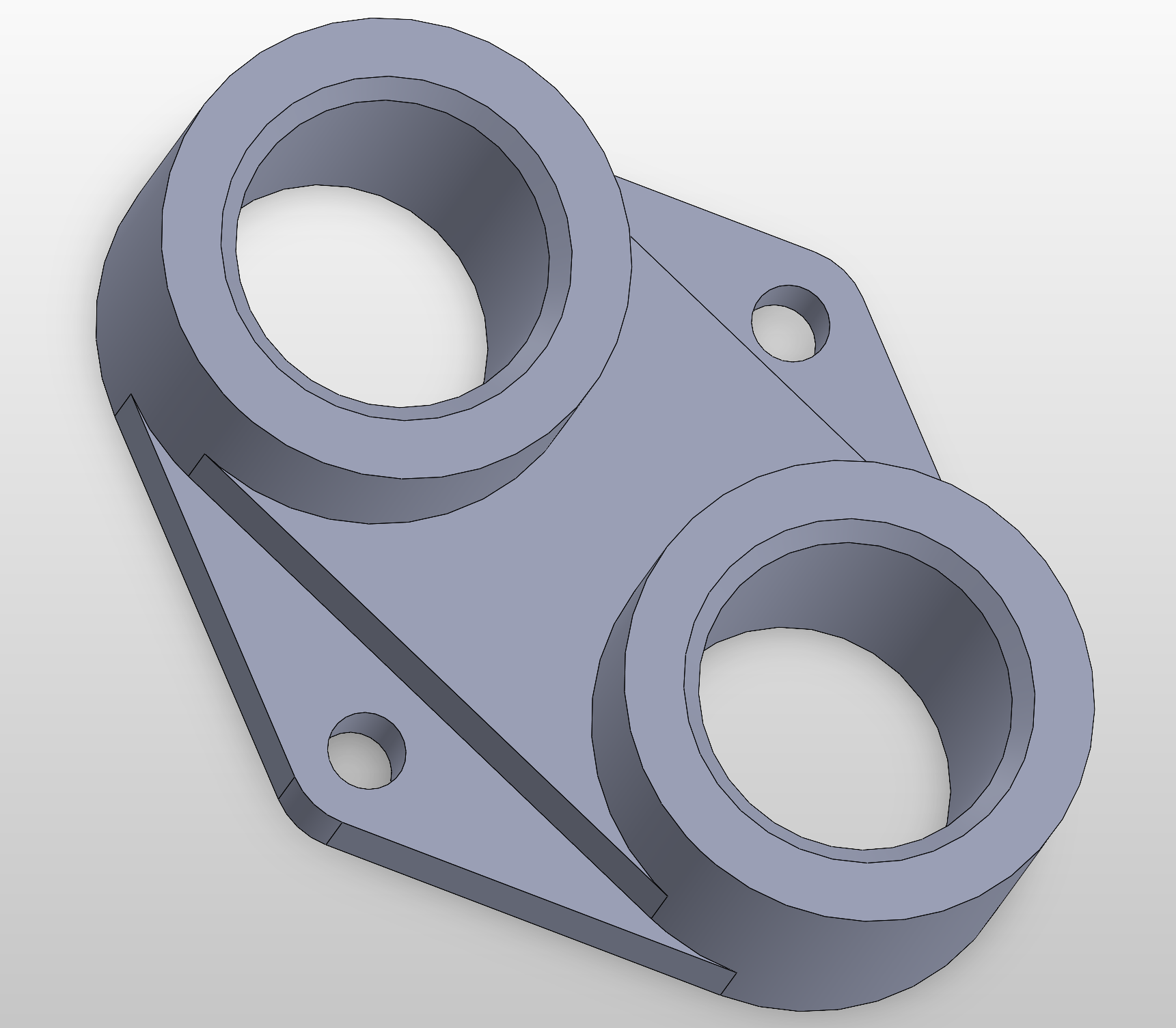 Dual Mount Bracket CAD model